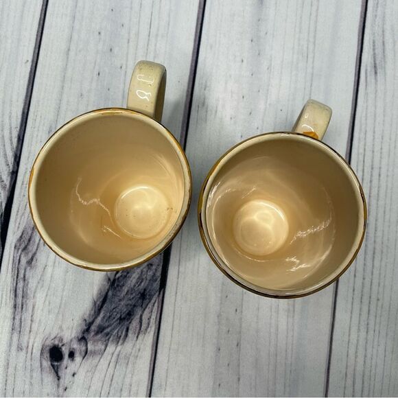 Set of 2 Arte Italica Vintage Grape Plum Design Tall Cups Mugs Made in Italy - Picture 9 of 10